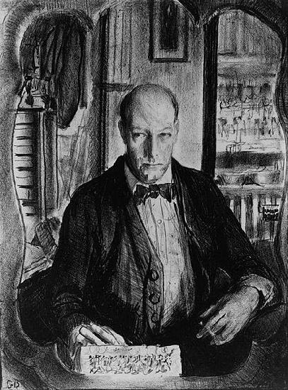 George Wesley Bellows American painter George Bellows (1882-1925). Self-portrait oil painting image